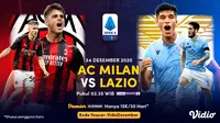 Live streaming big match Serie A: AC Milan vs Lazio, Kamis (24/12/2020) pukul 02.45 WIB dapat disaksikan melalui platform Vidio. (Dok. Vidio)