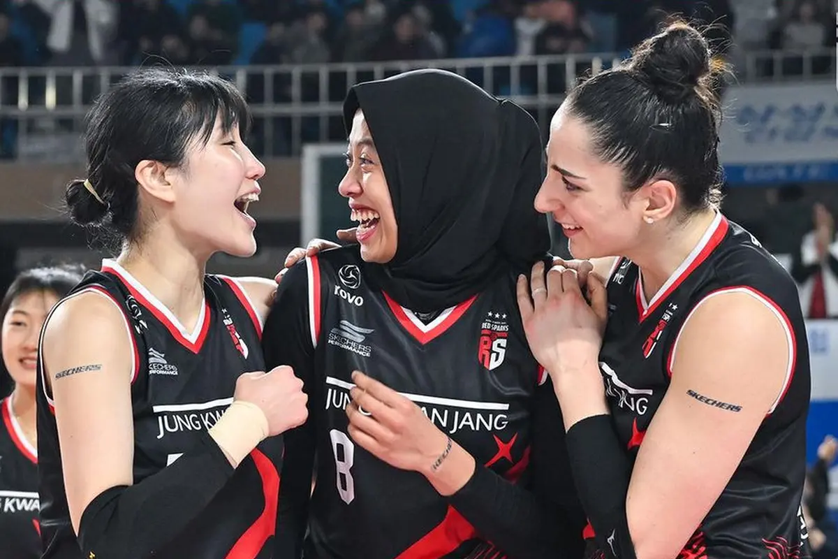 Pevoli Indonesia yang bermain untuk Red Sparks, Megawati Hangestri.