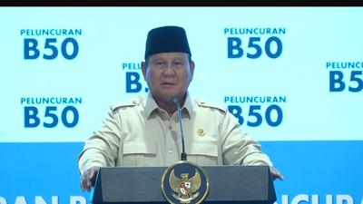 Prabowo di Peluncuran B50: Hari Ini Sangat Bersejarah, Kita Dibicarakan di Dunia