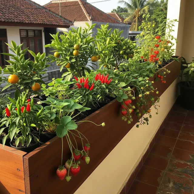 9 Inspirasi Edible Garden Buah Mini di Teras Sempit, Lahan Terbatas Jadi Kebun