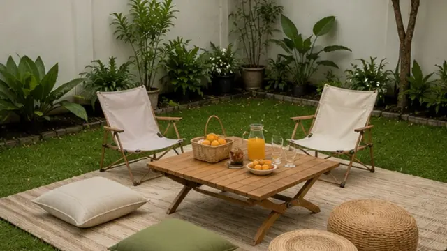Membuat Area Piknik Kecil di Halaman Belakang Rumah