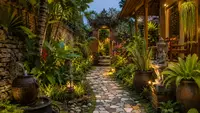 6 Inspirasi Taman Ala Bali dari Barang Bekas untuk Mempercantik Halaman Rumah