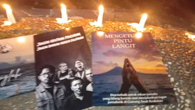 Mengetuk Pintu Langit dari Batam, Aksi Solidaritas Doa Jurnalis untuk Lima Rekan yang Hilang di Anak Krakatau
