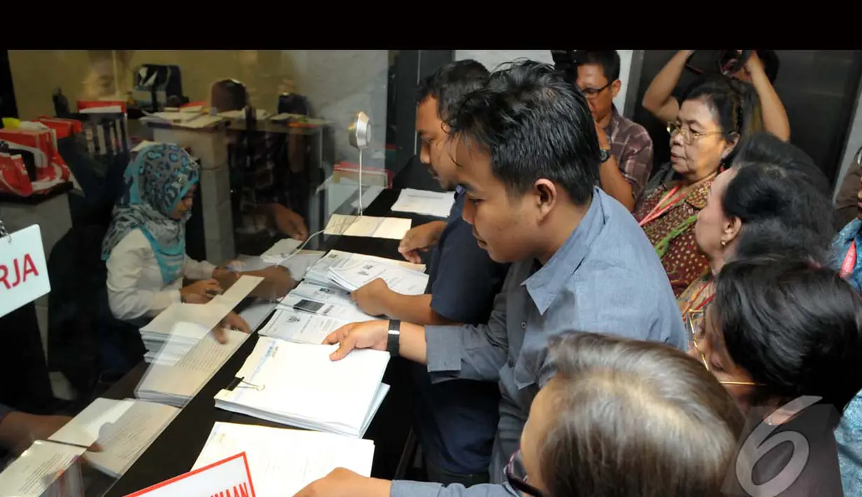 UU tersebut diujikan karena dianggap menghilangkan jaminan kepemimpinan politik perempuan), Jakarta, Selasa (19/8/2014) (Liputan6.com/Panji Diksana)