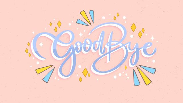 Ilustrasi ucapan perpisahan, selamat tinggal, sampai jumpa