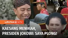 Presiden Jokowi mengaku lega, telah mengantar anak bungsunya, Kaesang Pangarep menuju gerbang pernikahan. Presiden Jokowi meminta agar Kaesang dan Erina membangun rumah tangga yang rukun dan harmonis.