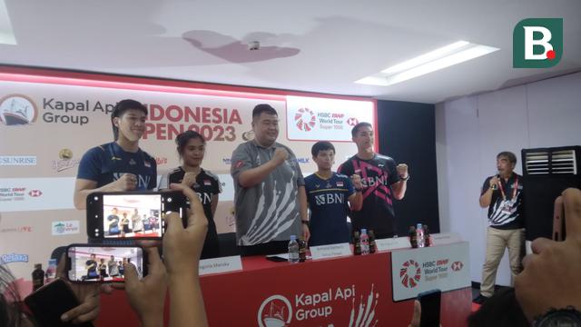 Konferensi pers Indonesia Open 2023