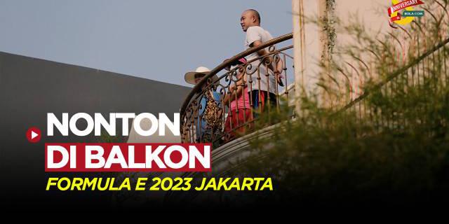VIDEO: Jadi Hiburan di Akhir Pekan, Warga Lokal Nikmati Formula E 2023 Jakarta dari Atas Balkon