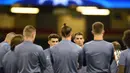 Striker Real Madrid, Cristiano Ronaldo, saat mengikuti sesi latihan di Stadion Cardiff (02/06/2017). Real Madrid akan berhadapan dengan Juventus pada final Liga Champions. (AFP/Filippo Monteforte)