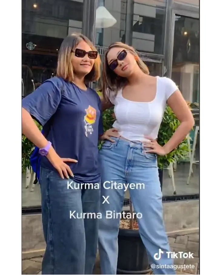 Disebut Mirip, Ini 6 Potret Pertemuan Marion Jola dan Kurma Citayam Fashion Week