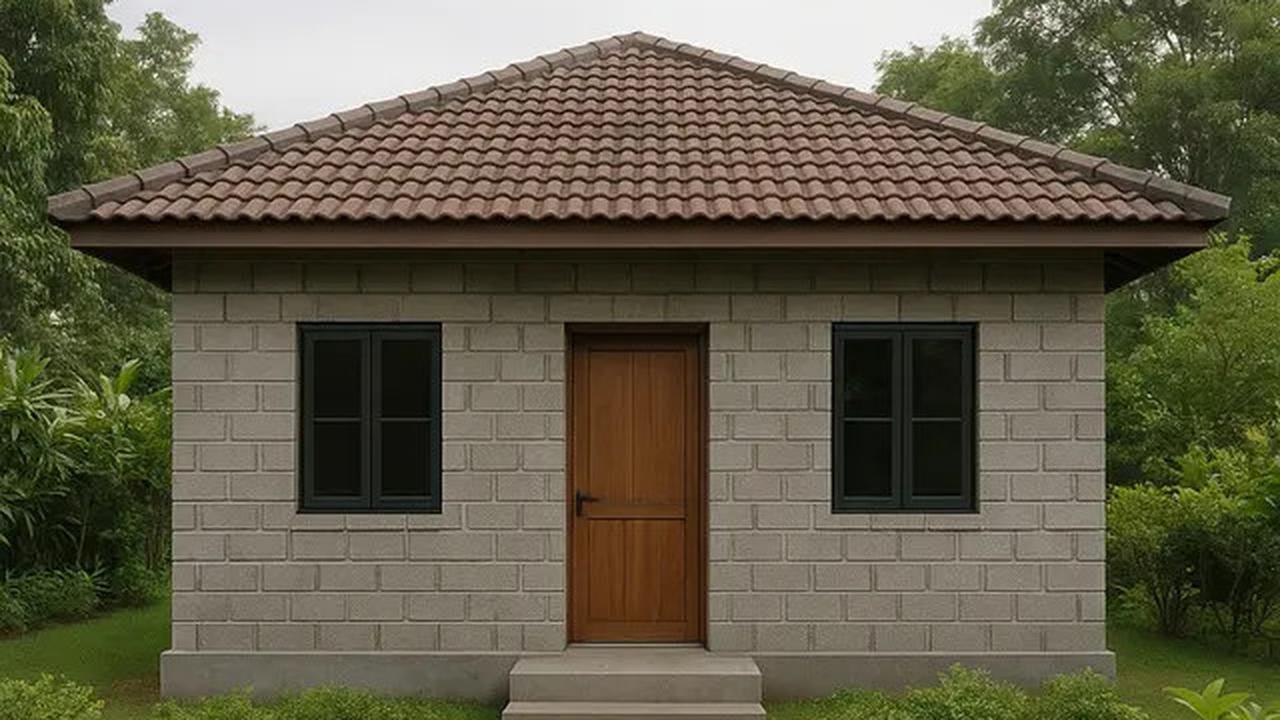 6 Model Rumah Sederhana dari Batako dengan Atap Pelana, Kokoh dan Hemat Biaya
