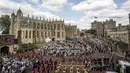 Meghan Markle dan Pangeran Harry akan mengikrarkan janji suci di St. George’s Chapel, Windsor Castle. (RICHARD POHLE - WPA POOL /GETTY IMAGES/Cosmopolitan)