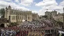 Meghan Markle dan Pangeran Harry akan mengikrarkan janji suci di St. George’s Chapel, Windsor Castle. (RICHARD POHLE - WPA POOL /GETTY IMAGES/Cosmopolitan)