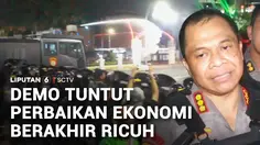Belasan Orang Diamankan, Demo di Depan Gedung Grahadi Berakhir Ricuh