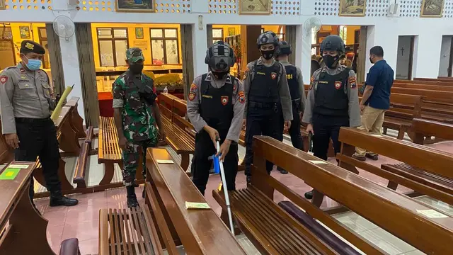 Polisi menjamin keamanan perayaan Paskah. (Foto: Liputan6.com/Humas Polres Kebumen)