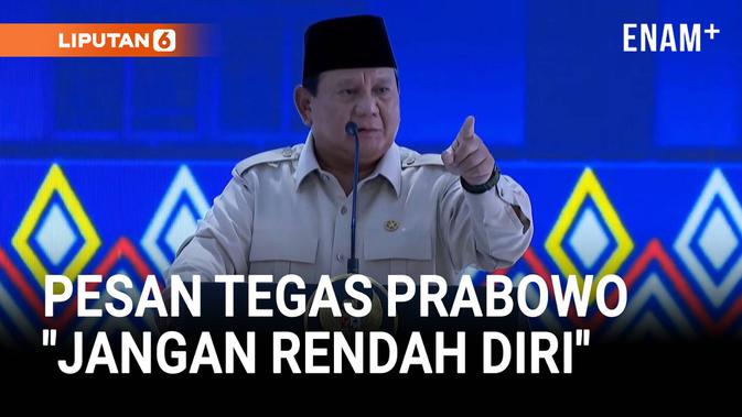 Pesan Prabowo Depan Siswa Sekolah Rakyat: Kita Jangan Rendah Diri!