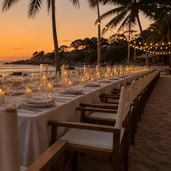Intip pengalaman menikmati dinner yang berbeda di Bali di atas meja terpanjang (Le Bleu by K Club)