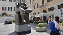 Pameran "Botero in Rome" ini akan berakhir pada 1 Oktober. (Andreas SOLARO / AFP)
