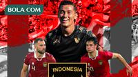 Timnas Indonesia - Jay Idzez, Jordi Amat, Elkan Baggott (Bola.com/Salsa Dwi Novita)