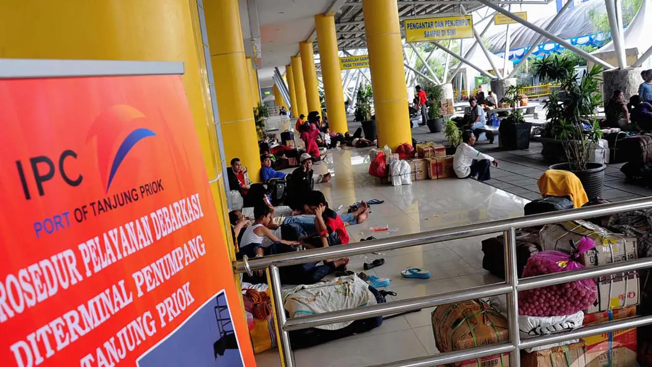 Suasana Pelabuhan Tanjung Priok Jelang H-5 Lebaran