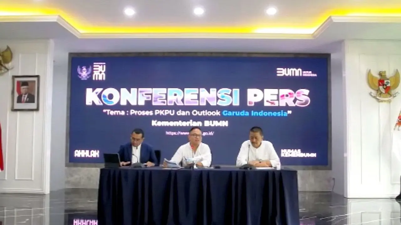 Press conference Wakil Menteri BUMN Kartiko Wiroatmodjo yang akan memaparkan terkait penyelesaian tahapan PKPU dan outlook bisnis Garuda Indonesia.