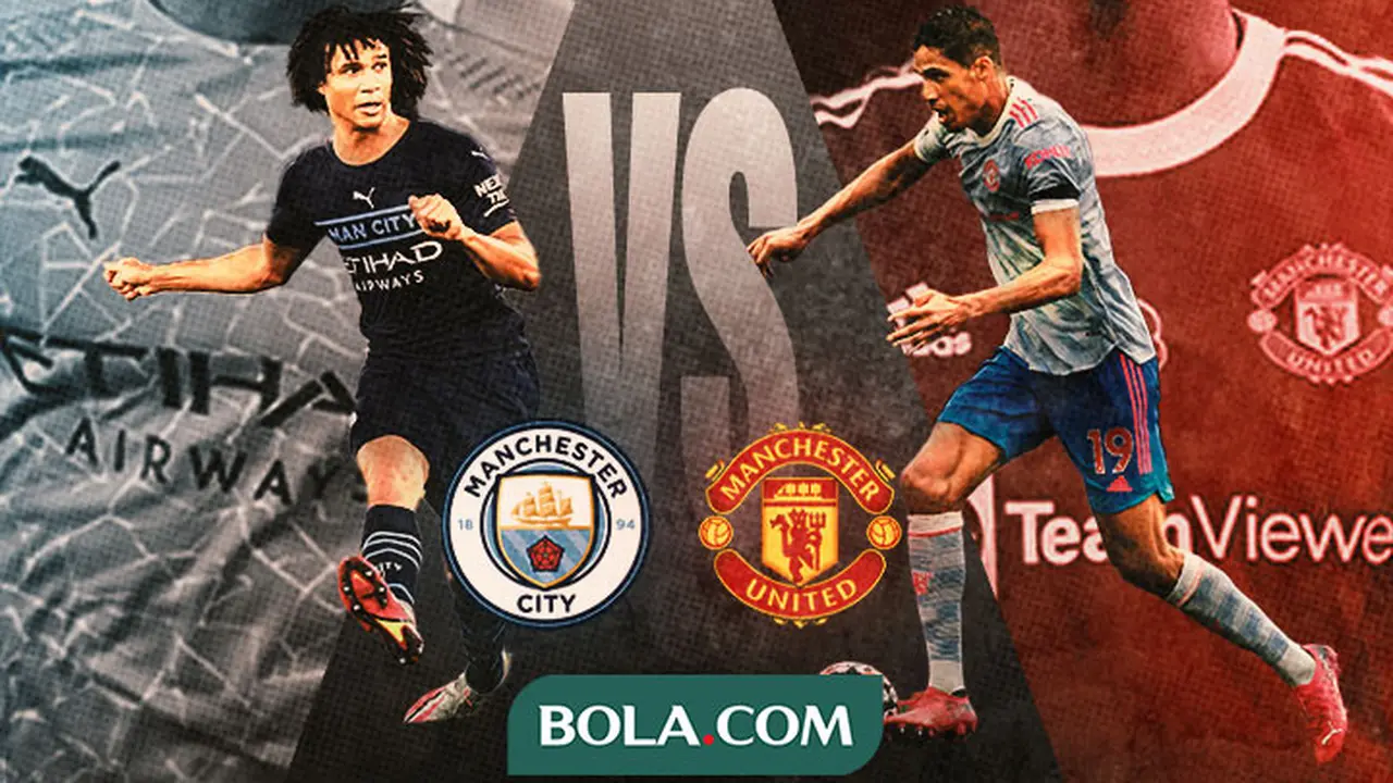 Premier League - Manchester City Vs Manchester United - Nathan Ake Vs Raphael Varane