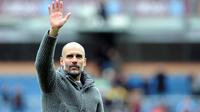 Manajer Manchester City, Pep Guardiola. (AP Photo/Rui Vieira)