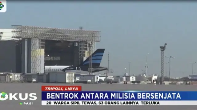 Otoritas Bandara Mitiga Berharap pada hari Rabu  17 Januari 2018, bandara kembali beroperasi.
