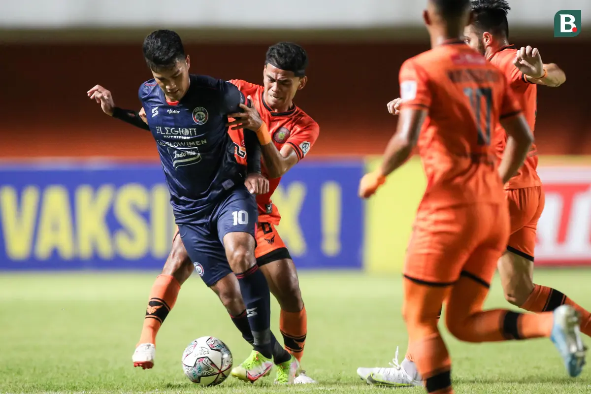 Foto: Carlos Fortes Gacor, Arema Cukur Persiraja di Pertandingan Lanjutan BRI Liga 1