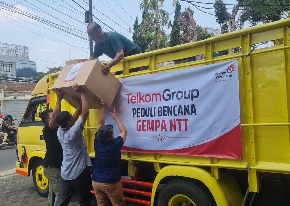 Konektivitas NTT Kembali Normal 100%, TelkomGroup Lanjutkan Bantuan ke 5 Wilayah Terdampak