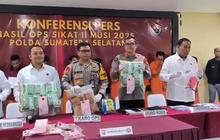 Operasi Sikat Musi Polda Sumsel Berhasil Amankan 1.178 Pelaku Kejahatan