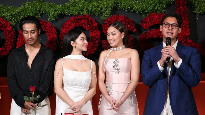 Potret Glamor Duo Bestie Ariel Tatum dan Caitlin Halderman di Gala Dinner A Business Proposal