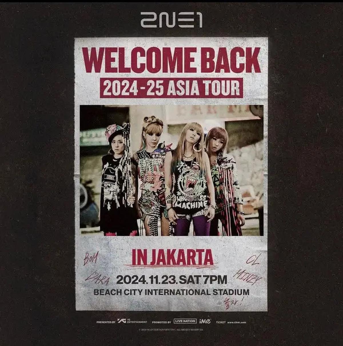 Segini Harga Tiket Konser 2NE1 di Jakarta 23 November 2024, Dijual Secara Eksklusif Mulai Besok!