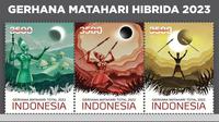 Prangko Edisi Gerhana Matahari 2023 (Pos Indonesia)
