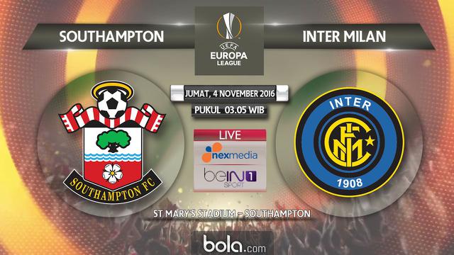 Liga Europa_Southampton Vs Inter Milan (Bola.com/Adreanus Titus)