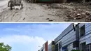 Pada tanggal 26 Desember 2004, gempa bumi berkekuatan 9,1 SR menghantam pesisir Sumatera, Indonesia dan memicu tsunami besar di Samudra Hindia. (Foto oleh: Kazuhiro NOGI and Chaideer MAHYUDDIN/AFP)