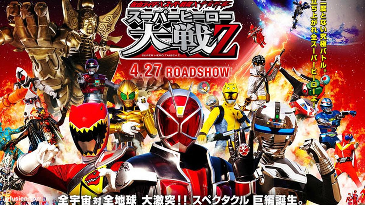 Gaban, Kamen Rider dan Super Sentai Muncul di Super Hero Taisen Z