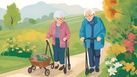 (Ilustrasi Orang Lanjut Usia/Lansia/Kakek/Nenek by AI)