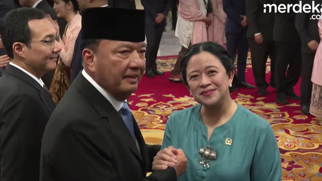 VIDEO: Puan Anak Mega & Budi Gunawan Foto Bareng, Prabowo Salam Komando Usai Pelantikan di Istana