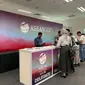 Media centre bagi para jurnalis peliput pertemuan Menlu ASEAN dalam ASEAN Ministerial Meeting/ Post Ministerial Meeting (AMM/PMC) yang berlokasi di Wisma BNI. (Liputan6/Benedikta Miranti)