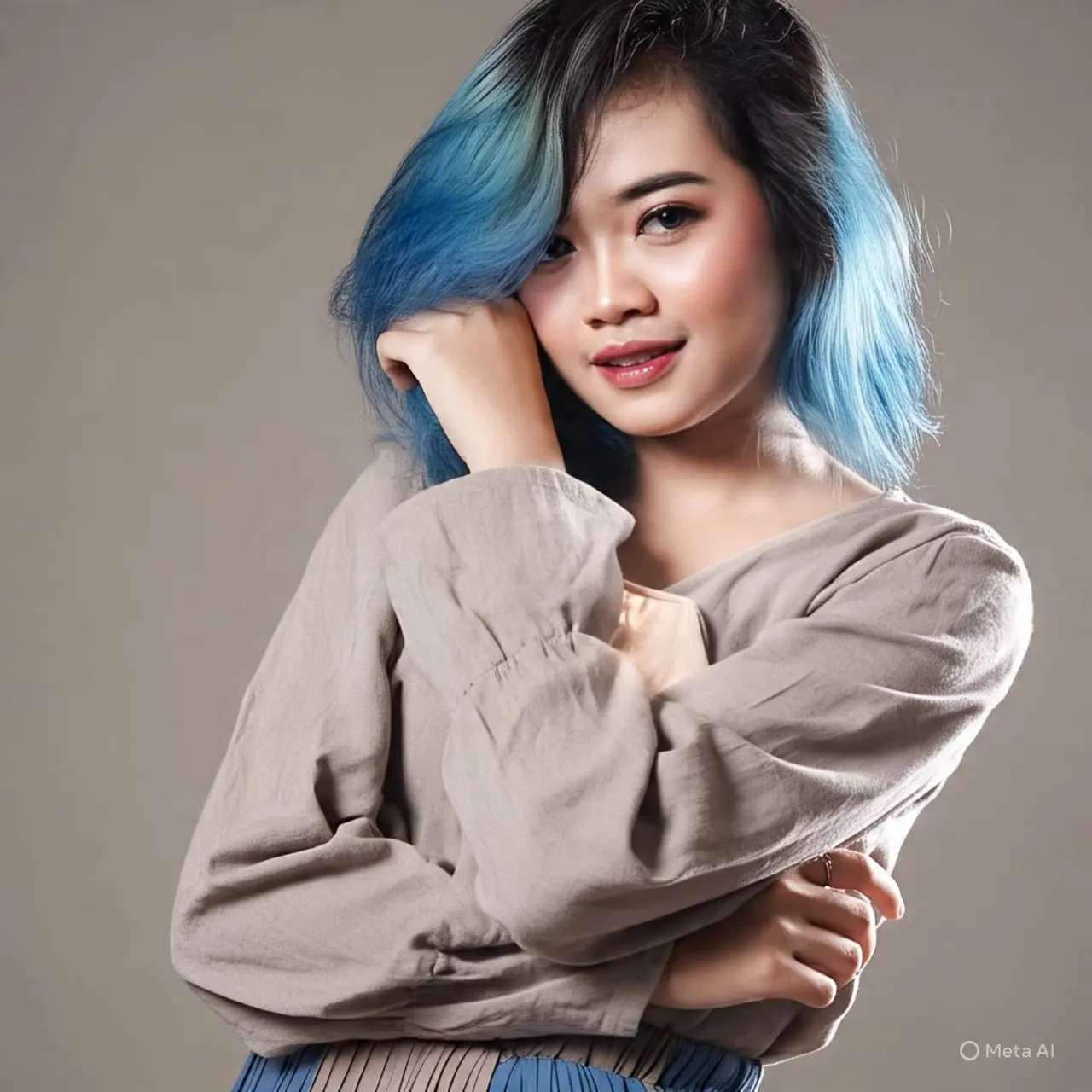 15 Inspirasi Cat Rambut Warna Biru yang Bikin Penampilanmu Makin ...