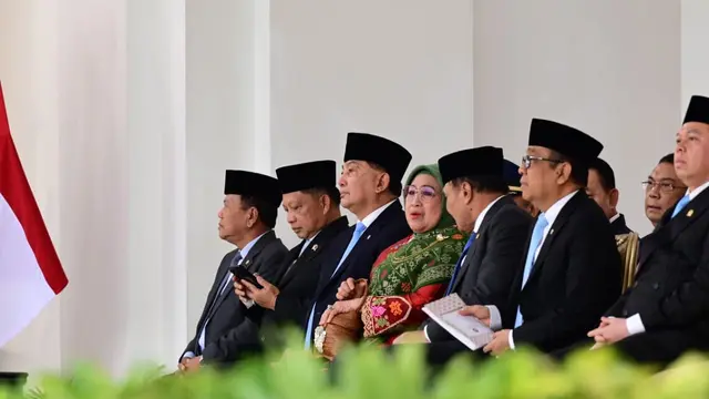 Mendagri Muhammad Tito Karnavian menghadiri Upacara Praspa TNI dan Polri Tahun 2026 di halaman depan Istana Merdeka, Jakarta, Rabu (22/7/2026).
