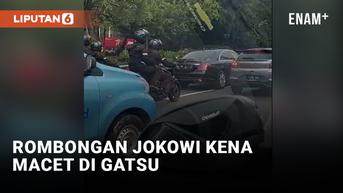 VIDEO: Tanpa Strobo, Jokowi Kejebak Macet di Gatot Subroto