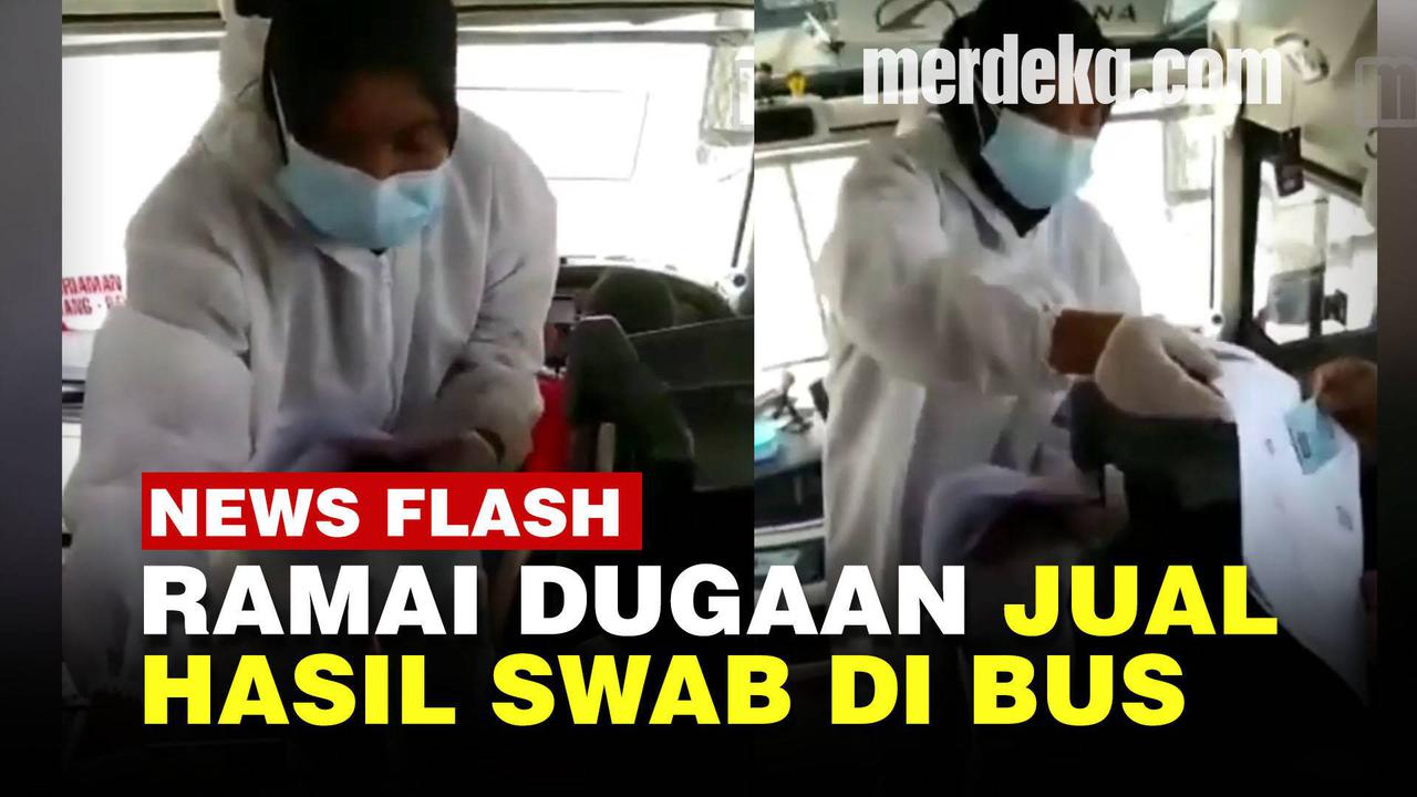 VIDEO: Fakta Heboh Wanita Pakai APD Diduga Jual Hasil Swab Rp90 Ribu di Bus