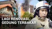 Gedung dalam Renovasi di Cikini Terbakar, Api Nyaris Sambar Sekolah