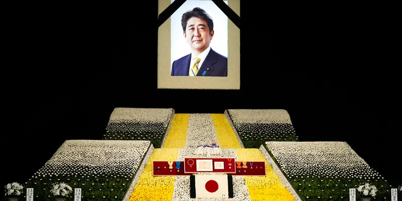 Potret Prosesi Pemakaman Mantan PM Jepang Shinzo Abe