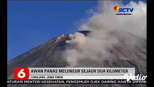  Semeru  Erupsi Hari  Ini  Gunung  Semeru  Keluarkan Awan 