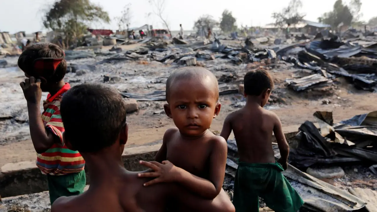 Anak-anak etnis Rohingya (Twitter/Khaled Beydoun)