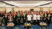 Rapat Kerja Nasional (Rakernas) Persatuan Wanita Olahraga Seluruh Indonesia (PERWOSI) di Hotel Atlet, Century, Jakarta, Kamis (1/12/2022).
