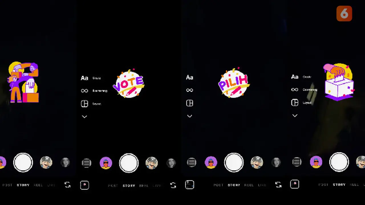 Instagram Rilis Stiker Pemilu 2024